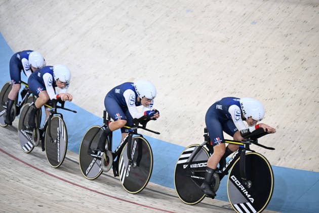 01-02-2026 European Championships Elite Women Track; Giornata 01; 2026, France; Copponi, Clara; Berteau, Victoire; Dupin, Melanie; Rouat, Ilona; Konya - Velodrom; 