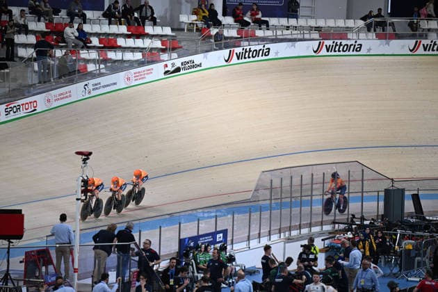 01-02-2026 European Championships Elite Women Track; Giornata 01; 2026, Olanda; Bredewold, Mischa; Van Rooijen, Sofie; Van Belle, Lisa; Van Der Molen, Yuli; Konya - Velodrom; 