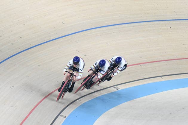 01-02-2026 European Championships Elite Women Track; Giornata 01; 2026, Olanda; Van De Wouw, Hetty; Van Der Peet, Steffie; Kalee, Kimberly; Konya - Velodrom; 