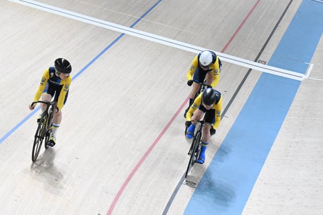 01-02-2026 European Championships Elite Women Track; Giornata 01; 2026, Ukraina; Lohviniuk, Oleksandra; Biletska, Alla; Polishchuk, Viktoriia; Konya - Velodrom; 