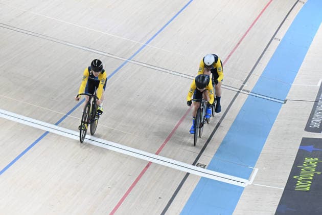 01-02-2026 European Championships Elite Women Track; Giornata 01; 2026, Ukraina; Lohviniuk, Oleksandra; Biletska, Alla; Polishchuk, Viktoriia; Konya - Velodrom; 