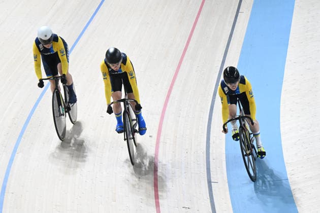01-02-2026 European Championships Elite Women Track; Giornata 01; 2026, Ukraina; Lohviniuk, Oleksandra; Biletska, Alla; Polishchuk, Viktoriia; Konya - Velodrom; 