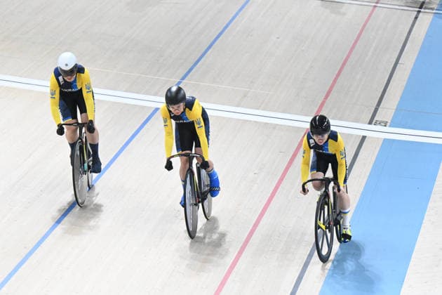 01-02-2026 European Championships Elite Women Track; Giornata 01; 2026, Ukraina; Lohviniuk, Oleksandra; Biletska, Alla; Polishchuk, Viktoriia; Konya - Velodrom; 