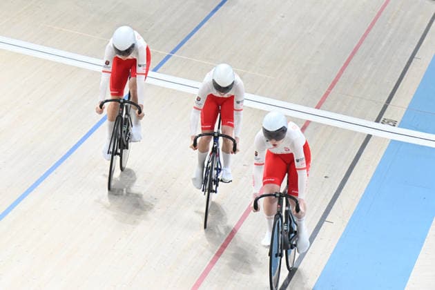 01-02-2026 European Championships Elite Women Track; Giornata 01; 2026, Polonia; Los, Urszula; Karwacka, Marlena; Sibiak, Nikola; Konya - Velodrom; 