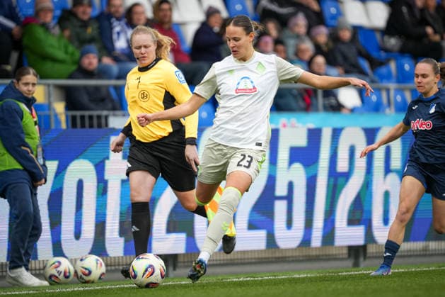 Soccer Google Pixel Women Bundesliga, Matchday 16, TSG Hoffenheim SV Werder Bremen on 01 02 2026 in Hoffenheim Dietmar Hopp Stadion , Germany, Season 2025 2026 DFB DFL REGULATIONS PROHIBIT ANY USE OF PHOTOGRAPHS as IMAGE SEQUENCES and or QUASI VIDEO In Focus Nemeth, Hanna 23,SVW Hoffenheim Dietmar Hopp Stadion Germany Copyright: xChristophxKinzingerx