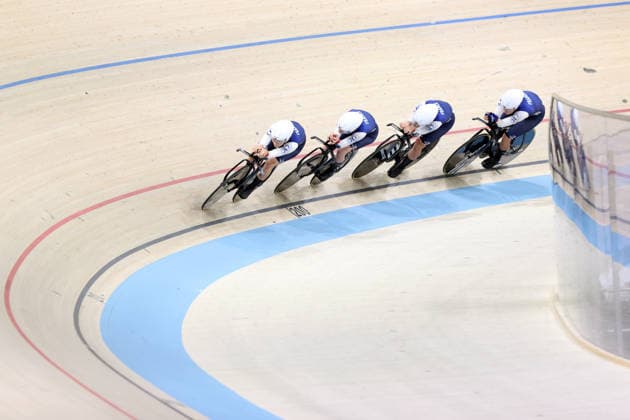 2026 UEC European Track cycling, Rad, Radsport, Bahnrad, Bahn Championships kick off in Konya KONYA, TURKIYE - FEBRUARY 1: Competitors race in the opening elimination events of the 2026 UEC European Track Cycling Championships, organized in cooperation with the Turkish Cycling Federation and the European Cycling Union (UEC), at the Konya Olympic Velodrome in Konya, Turkiye on February 1, 2026. Elimination races were held in both women s and men s categories during the morning session as the championship officially got underway. Serhat Cetinkaya Anadolu Konya Turkey. Editorial use only. Please get in touch for any other usage.  Copyright: x2026xAnadoluxSerhatxCetinkayax