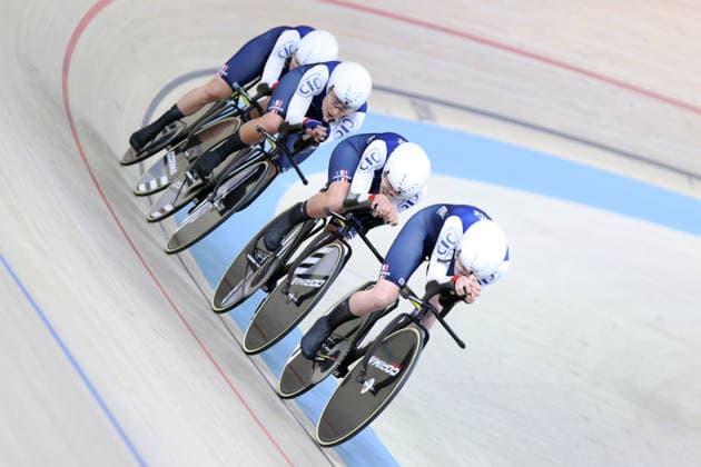 2026 UEC European Track cycling, Rad, Radsport, Bahnrad, Bahn Championships kick off in Konya KONYA, TURKIYE - FEBRUARY 1: Competitors race in the opening elimination events of the 2026 UEC European Track Cycling Championships, organized in cooperation with the Turkish Cycling Federation and the European Cycling Union (UEC), at the Konya Olympic Velodrome in Konya, Turkiye on February 1, 2026. Elimination races were held in both women s and men s categories during the morning session as the championship officially got underway. Serhat Cetinkaya Anadolu Konya Turkey. Editorial use only. Please get in touch for any other usage.  Copyright: x2026xAnadoluxSerhatxCetinkayax