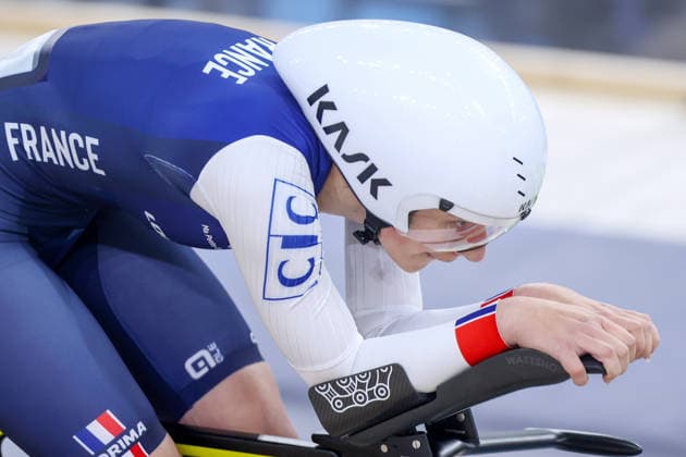2026 UEC European Track cycling, Rad, Radsport, Bahnrad, Bahn Championships kick off in Konya KONYA, TURKIYE - FEBRUARY 1: Competitors race in the opening elimination events of the 2026 UEC European Track Cycling Championships, organized in cooperation with the Turkish Cycling Federation and the European Cycling Union (UEC), at the Konya Olympic Velodrome in Konya, Turkiye on February 1, 2026. Elimination races were held in both women s and men s categories during the morning session as the championship officially got underway. Serhat Cetinkaya Anadolu Konya Turkey. Editorial use only. Please get in touch for any other usage.  Copyright: x2026xAnadoluxSerhatxCetinkayax