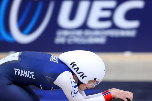 2026 UEC European Track cycling, Rad, Radsport, Bahnrad, Bahn Championships kick off in Konya KONYA, TURKIYE - FEBRUARY 1: Competitors race in the opening elimination events of the 2026 UEC European Track Cycling Championships, organized in cooperation with the Turkish Cycling Federation and the European Cycling Union (UEC), at the Konya Olympic Velodrome in Konya, Turkiye on February 1, 2026. Elimination races were held in both women s and men s categories during the morning session as the championship officially got underway. Serhat Cetinkaya Anadolu Konya Turkey. Editorial use only. Please get in touch for any other usage.  Copyright: x2026xAnadoluxSerhatxCetinkayax