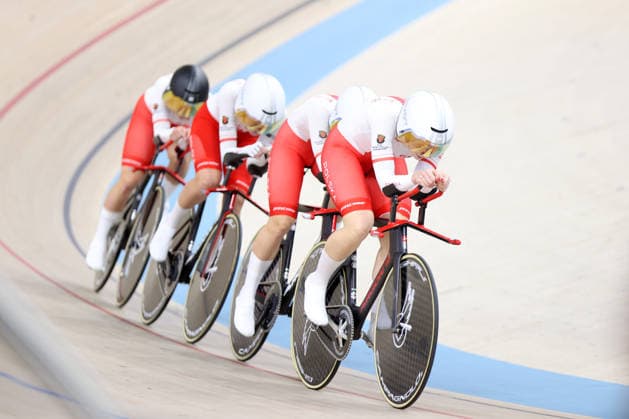 2026 UEC European Track cycling, Rad, Radsport, Bahnrad, Bahn Championships kick off in Konya KONYA, TURKIYE - FEBRUARY 1: Competitors race in the opening elimination events of the 2026 UEC European Track Cycling Championships, organized in cooperation with the Turkish Cycling Federation and the European Cycling Union (UEC), at the Konya Olympic Velodrome in Konya, Turkiye on February 1, 2026. Elimination races were held in both women s and men s categories during the morning session as the championship officially got underway. Serhat Cetinkaya Anadolu Konya Turkey. Editorial use only. Please get in touch for any other usage.  Copyright: x2026xAnadoluxSerhatxCetinkayax