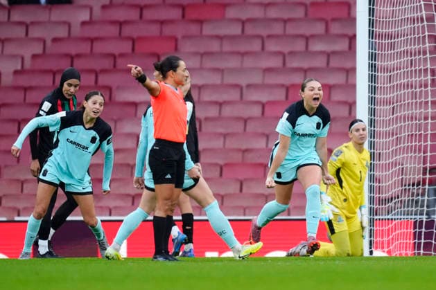 ASFAR v Gotham FC - FIFA Women s Champions Cup 2026 Third Place Play Off Khyah Harper forward of Gotham and United States celebrates after scoring her sides first goal during the FIFA Women s Champions Cup 2026 Third Place Play Off match between ASFAR and Gotham FC at Arsenal Stadium on February 1, 2026 in London, United Kingdom. London England United Kingdom  Copyright: xJosexBretonx originalFilename:bretonhernandez-asfarvgo260201_nptYC.jpg