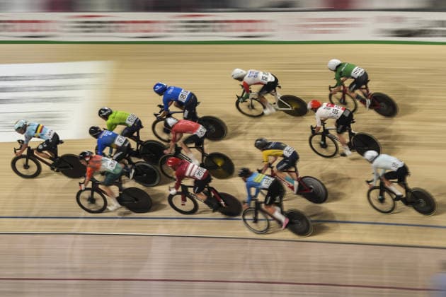 2026 UEC Track cycling, Rad, Radsport, Bahnrad, Bahn European Championships KONYA, TURKIYE - FEBRUARY 1: Athletes compete qualifying races for men during 2026 UEC Track Cycling European Championships, organized in collaboration between the Turkish Cycling Federation and the European Cycling Union (UEC), in Konya, Turkiye on February 1, 2026. Dilara Irem Sancar Anadolu Konya Turkey. Editorial use only. Please get in touch for any other usage.  Copyright: x2026xAnadoluxDilaraxIremxSancarx