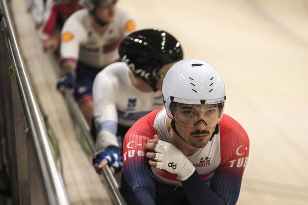 2026 UEC Track cycling, Rad, Radsport, Bahnrad, Bahn European Championships KONYA, TURKIYE - FEBRUARY 1: Ramazan Yilmaz of Turkiye competes qualifying races for men during 2026 UEC Track Cycling European Championships, organized in collaboration between the Turkish Cycling Federation and the European Cycling Union (UEC), in Konya, Turkiye on February 1, 2026. Dilara Irem Sancar Anadolu Konya Turkey. Editorial use only. Please get in touch for any other usage.  Copyright: x2026xAnadoluxDilaraxIremxSancarx