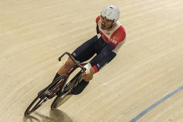 2026 UEC Track cycling, Rad, Radsport, Bahnrad, Bahn European Championships KONYA, TURKIYE - FEBRUARY 1: Ramazan Yilmaz of Turkiye competes qualifying races for men during 2026 UEC Track Cycling European Championships, organized in collaboration between the Turkish Cycling Federation and the European Cycling Union (UEC), in Konya, Turkiye on February 1, 2026. Dilara Irem Sancar Anadolu Konya Turkey. Editorial use only. Please get in touch for any other usage.  Copyright: x2026xAnadoluxDilaraxIremxSancarx