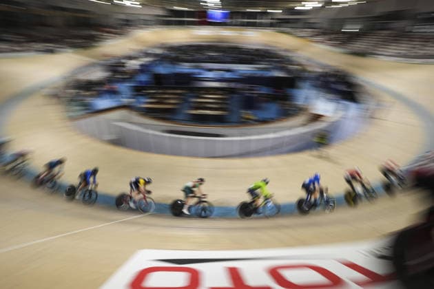 2026 UEC Track cycling, Rad, Radsport, Bahnrad, Bahn European Championships KONYA, TURKIYE - FEBRUARY 1: Athletes compete qualifying races for men during 2026 UEC Track Cycling European Championships, organized in collaboration between the Turkish Cycling Federation and the European Cycling Union (UEC), in Konya, Turkiye on February 1, 2026. Dilara Irem Sancar Anadolu Konya Turkey. Editorial use only. Please get in touch for any other usage.  Copyright: x2026xAnadoluxDilaraxIremxSancarx