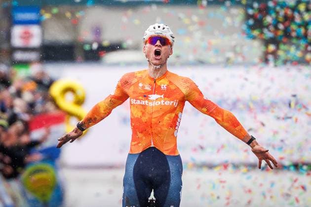 HULST , 01 02-2026 , UCI Cyclo-cross World Championships day 3 , Sunday women U23 , WK veldrijden , picture shows Mathieu VAN DER POEL (NED) wins UCI Cyclo-cross World Championships (Sunday)  x201244004x Copyright: