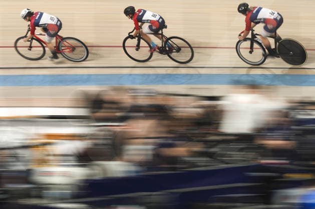 2026 UEC Track cycling, Rad, Radsport, Bahnrad, Bahn European Championships KONYA, TURKIYE - FEBRUARY 1: Athletes compete qualifying sprint for women during 2026 UEC Track Cycling European Championships, organized in collaboration between the Turkish Cycling Federation and the European Cycling Union (UEC), in Konya, Turkiye on February 1, 2026. Dilara Irem Sancar Anadolu Konya Turkey. Editorial use only. Please get in touch for any other usage.  Copyright: x2026xAnadoluxDilaraxIremxSancarx
