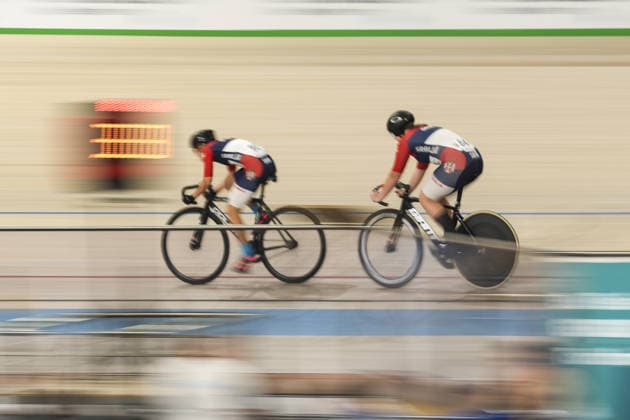 2026 UEC Track cycling, Rad, Radsport, Bahnrad, Bahn European Championships KONYA, TURKIYE - FEBRUARY 1: Athletes compete qualifying sprint for women during 2026 UEC Track Cycling European Championships, organized in collaboration between the Turkish Cycling Federation and the European Cycling Union (UEC), in Konya, Turkiye on February 1, 2026. Dilara Irem Sancar Anadolu Konya Turkey. Editorial use only. Please get in touch for any other usage.  Copyright: x2026xAnadoluxDilaraxIremxSancarx