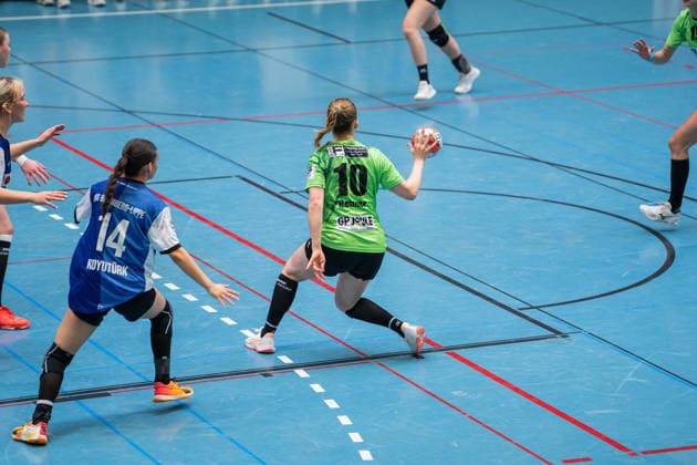HSG Blomberg Lippe II vs TSV Nord Harrislee, Handball, 3 Liga Nord, Matchday 14, 1 2 2026, Season 2025 2026, Blomberg Leonie Mettner TSV Nord Harrislee, 10 at the match setup Blomberg Sporthalle an der Ulmenallee Germany