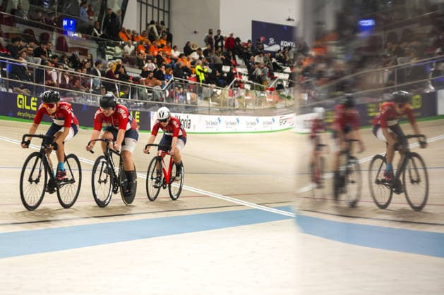 2026 UEC Track cycling, Rad, Radsport, Bahnrad, Bahn European Championships KONYA, TURKIYE - FEBRUARY 1: Athletes compete women s and men s team pursuit races during 2026 UEC Track Cycling European Championships, organized in collaboration between the Turkish Cycling Federation and the European Cycling Union (UEC), in Konya, Turkiye on February 1, 2026. Dilara Irem Sancar Anadolu Konya Turkey. Editorial use only. Please get in touch for any other usage.  Copyright: x2026xAnadoluxDilaraxIremxSancarx