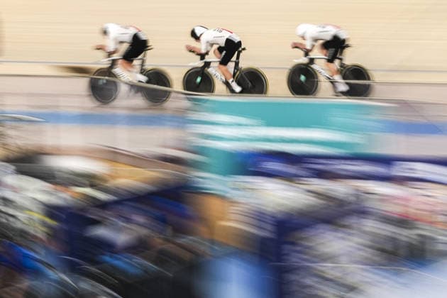 2026 UEC Track cycling, Rad, Radsport, Bahnrad, Bahn European Championships KONYA, TURKIYE - FEBRUARY 1: Athletes compete women s and men s team pursuit races during 2026 UEC Track Cycling European Championships, organized in collaboration between the Turkish Cycling Federation and the European Cycling Union (UEC), in Konya, Turkiye on February 1, 2026. Dilara Irem Sancar Anadolu Konya Turkey. Editorial use only. Please get in touch for any other usage.  Copyright: x2026xAnadoluxDilaraxIremxSancarx