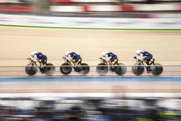 2026 UEC Track cycling, Rad, Radsport, Bahnrad, Bahn European Championships KONYA, TURKIYE - FEBRUARY 1: Athletes compete women s and men s team pursuit races during 2026 UEC Track Cycling European Championships, organized in collaboration between the Turkish Cycling Federation and the European Cycling Union (UEC), in Konya, Turkiye on February 1, 2026. Dilara Irem Sancar Anadolu Konya Turkey. Editorial use only. Please get in touch for any other usage.  Copyright: x2026xAnadoluxDilaraxIremxSancarx