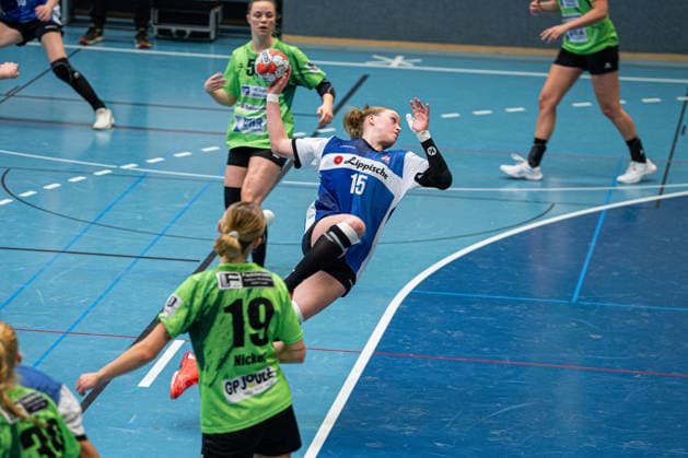HSG Blomberg Lippe II vs TSV Nord Harrislee, Handball, 3 Liga Nord, Matchday 14, 1 2 2026, Season 2025 2026, Blomberg Liv Kehrmann HSG Blomberg Lippe II, 15 in goal Blomberg Sporthalle an der Ulmenallee Germany