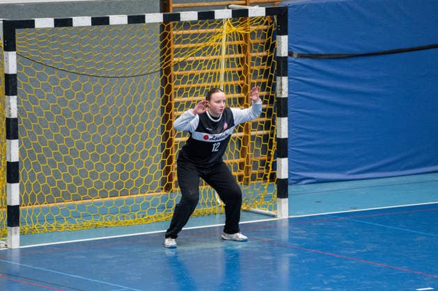 HSG Blomberg Lippe II vs TSV Nord Harrislee, Handball, 3 Liga Nord, Matchday 14, 1 2 2026, Season 2025 2026, Blomberg Emma Stuerenburg HSG Blomberg Lippe II, 12 on a 7 meter throw Blomberg Sporthalle an der Ulmenallee Germany