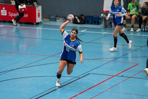 HSG Blomberg Lippe II vs TSV Nord Harrislee, Handball, 3 Liga Nord, Matchday 14, 1 2 2026, Season 2025 2026, Blomberg Jamila Bouba HSG Blomberg Lippe II, 83 at the match setup Blomberg Sporthalle an der Ulmenallee Germany