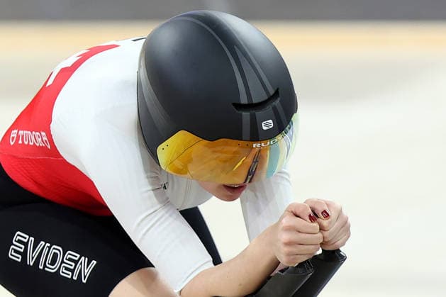 2026 UEC European Track cycling, Rad, Radsport, Bahnrad, Bahn Championships kick off in Konya KONYA, TURKIYE - FEBRUARY 1: Competitors race in the opening elimination events of the 2026 UEC European Track Cycling Championships, organized in cooperation with the Turkish Cycling Federation and the European Cycling Union (UEC), at the Konya Olympic Velodrome in Konya, Turkiye on February 1, 2026. Elimination races were held in both women s and men s categories during the morning session as the championship officially got underway. Serhat Cetinkaya Anadolu Konya Turkey. Editorial use only. Please get in touch for any other usage.  Copyright: x2026xAnadoluxSerhatxCetinkayax