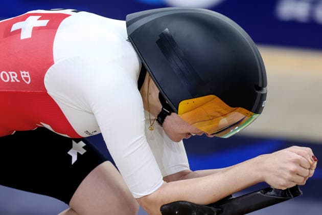 2026 UEC European Track cycling, Rad, Radsport, Bahnrad, Bahn Championships kick off in Konya KONYA, TURKIYE - FEBRUARY 1: Competitors race in the opening elimination events of the 2026 UEC European Track Cycling Championships, organized in cooperation with the Turkish Cycling Federation and the European Cycling Union (UEC), at the Konya Olympic Velodrome in Konya, Turkiye on February 1, 2026. Elimination races were held in both women s and men s categories during the morning session as the championship officially got underway. Serhat Cetinkaya Anadolu Konya Turkey. Editorial use only. Please get in touch for any other usage.  Copyright: x2026xAnadoluxSerhatxCetinkayax