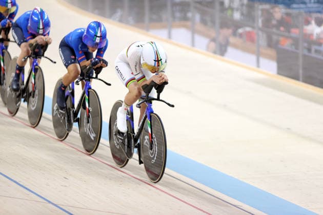 2026 UEC European Track cycling, Rad, Radsport, Bahnrad, Bahn Championships kick off in Konya KONYA, TURKIYE - FEBRUARY 1: Competitors race in the opening elimination events of the 2026 UEC European Track Cycling Championships, organized in cooperation with the Turkish Cycling Federation and the European Cycling Union (UEC), at the Konya Olympic Velodrome in Konya, Turkiye on February 1, 2026. Elimination races were held in both women s and men s categories during the morning session as the championship officially got underway. Serhat Cetinkaya Anadolu Konya Turkey. Editorial use only. Please get in touch for any other usage.  Copyright: x2026xAnadoluxSerhatxCetinkayax