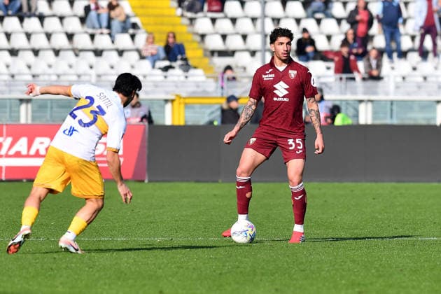 Luca Marianucci of Torino FC during Serie A 2025 26 match between Torino FC and of US Lecce at Olimpico Grande Torino Stadium on February 01, 2026 in Turin, Italy - ph Giuliano Marchisciano  Copyright: xGiulianoxMarchisciano IPAxSportx xipa-agency.netx xx IPA_70843254 IPA_Agency_IPA70843254