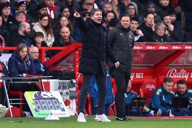 Nottingham Forest v Crystal Palace, Premier League Crystal Palace manager Oliver Glasner during the Nottingham Forest v Crystal Palace Premier League match at the City Ground, West Bridgford, England on 1 February 2026 Credit: Ryan Crockett Every Second Media Editorial use only. All images are copyright Every Second Media Limited. No images may be reproduced without prior permission. All rights reserved. Premier League and Football League images are subject to licensing agreements with Football DataCo Limited. see https: www.football-dataco.com Copyright: xIMAGO EveryxSecondxMediax ESM-1783-0071 RyanxCrockettx xEveryxSecondxMediax