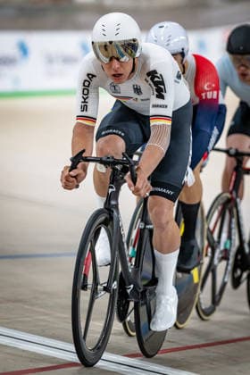 TEUTENBERG Tim Torn UEC Track Cycling European Championships Konya 2026 TEUTENBERG Tim Torn GER Germany Portrait Portrait Portrait Event Event UEC Track Cycling European Championships 2026 Category Category Cycling Track Cycling European Championships Location Location Asia Turkey Konya Discipline Qualification for Elimination Race Category Elite Men Distance m Date Date 01 02 2026 Sunday Day 1