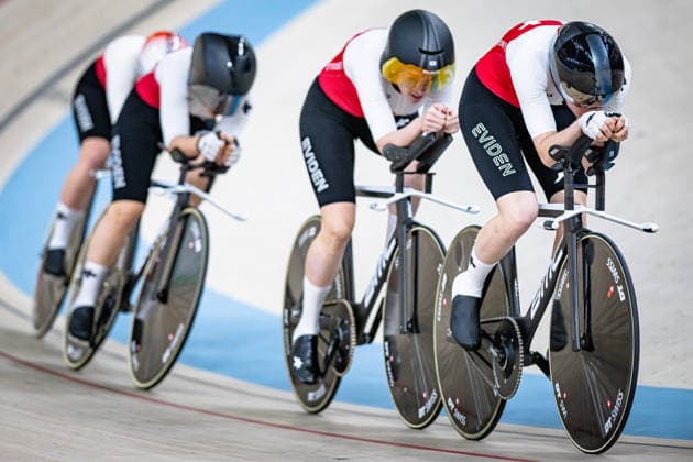 ANDRES Michelle, LEU Lorena, LIEHNER Annika, LIECHTI Jasmin UEC Track Cycling European Championships Konya 2026 ANDRES Michelle LEU Lorena LIEHNER Annika LIECHTI Jasmin SUI Switzerland Landscape horizontal Landscape Event Event UEC Track Cycling European Championships 2026 Category Category Cycling Track Cycling European Championships Location Location Asia Turkey Konya Discipline Team Pursuit Category Elite Women Distance 4000 m Date Date 01 02 2026 Sunday Day 1
