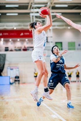 BB 1BL Women Syntainics MBC Lions Eisvoegel USC Freiburg Summah Evans Eisvoegel USC Freiburg during the 2025 2026 season in the DBBL Toyota Bundesliga Syntainics MBC Lions and Eisvoegel USC Freiburg at the SWH Arena on February 1, 2026 in Halle Saale, Sachsen Anhalt, Germany