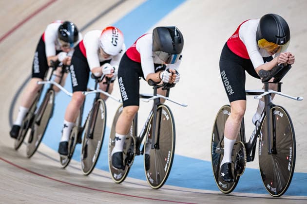 ANDRES Michelle, LEU Lorena, LIEHNER Annika, LIECHTI Jasmin UEC Track Cycling European Championships Konya 2026 ANDRES Michelle LEU Lorena LIEHNER Annika LIECHTI Jasmin SUI Switzerland Landscape horizontal Landscape Event Event UEC Track Cycling European Championships 2026 Category Category Cycling Track Cycling European Championships Location Location Asia Turkey Konya Discipline Team Pursuit Category Elite Women Distance 4000 m Date Date 01 02 2026 Sunday Day 1