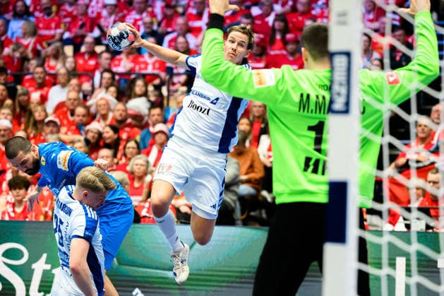 Herning Handball EM 2026 Match 3rd place Iceland Croatia Iceland Bjarki Mar Elisson, Torhueter Matej Mandic Croatia Herning Jyske Bank Boxen Denmark