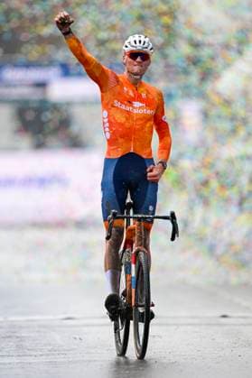 UCI World Championships 2026 Hulst HULST, THE NETHERLANDS - FEBRUARY 01 : Van Der Poel Mathieu (Ned) celebrating his victory during the 2026 UCI Cyclo-Cross World Championships for Men Elite on February 01, 2026 in Hulst, The Netherlands, 01 02 2026 Hulst The Netherlands  Copyright: xNicoxVereeckenx