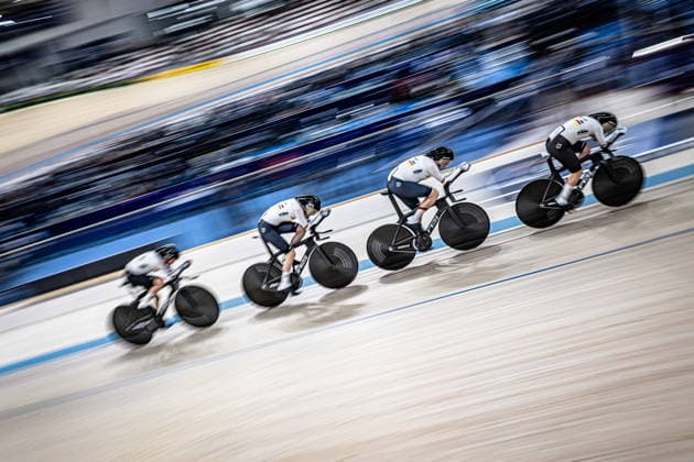 UEC Track Cycling European Championships Konya 2026 Name NAT Team Landscape horizontal Landscape Event Event UEC Track Cycling European Championships 2026 Category Category Cycling Track Cycling European Championships Location Location Asia Turkey Konya Discipline Team Pursuit Category Elite Women Distance 4000 m Date Date 01 02 2026 Sunday Day 1