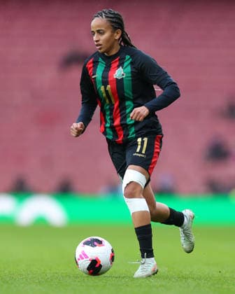 London, England, February 01 2026: Fatima Tagnaout (11 ASFAR) during the FIFA Womens Champions Cup 2026 3rd Place Play-off game between ASFAR and Gotham FC at Emirates Stadium in London, England. (Photo by Jay Patel Sports Press Photo SPP) Copyright: xJayxPatel SportsxPressxPhoto SPPx Sportspressphoto_SPR87622