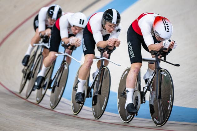 VOGEL Alex, TAPPEINER Pascal, POOT Mats, BOGLI Noah UEC Track Cycling European Championships Konya 2026 VOGEL Alex TAPPEINER Pascal POOT Mats BOGLI Noah SUI Switzerland Landscape horizontal Landscape Event Event UEC Track Cycling European Championships 2026 Category Category Cycling Track Cycling European Championships Location Location Asia Turkey Konya Discipline Team Pursuit Category Elite Men Distance 4000 m Date Date 01 02 2026 Sunday Day 1