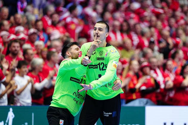 Matej Mandic Croatia, 12 provokes fans DEN, Iceland vs Croatia, Handball, EHF European Championship 2026, Match for 3rd place, 01 02 2026 DEN, Iceland vs Croatia, Handball, EHF European Championship 2026, Match for 3rd place, 01 02 2026 Herning Copyright: xEibner-Pressefoto MarcelxvonxFehrnx EP_MFN