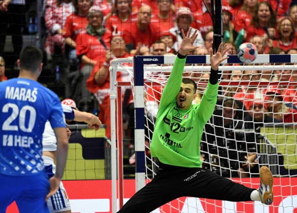 Herning, Denmark, 010226. Jyske Bank Boxen Hall. Third place match of the European Handball Championship, Iceland - Croatia. In the photo: Matej Mandic. Photo: Ante Cizmic CROPIX Hrvatska Copyright: xxAntexCizmicx island_hrvatska37-010226