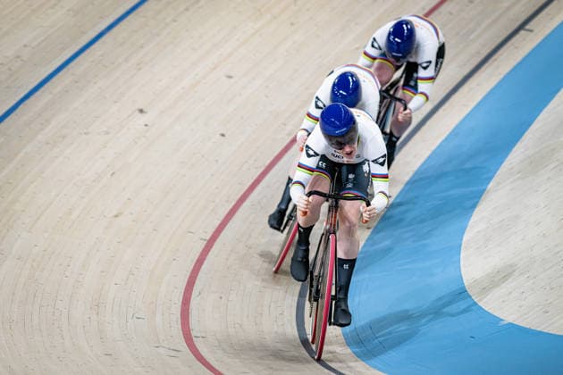 KALEE Kimberly, VAN DE WOUW Hetty, VAN DER PEET Steffie UEC Track Cycling European Championships Konya 2026 KALEE Kimberly VAN DE WOUW Hetty VAN DER PEET Steffie NED Netherlands Landscape horizontal Landscape Event Event UEC Track Cycling European Championships 2026 Category Category Cycling Track Cycling European Championships Location Location Asia Turkey Konya Discipline Team Sprint Category Elite Women Distance m Date Date 01 02 2026 Sunday Day 1