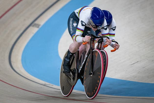 VAN DE WOUW Hetty, VAN DER PEET Steffie UEC Track Cycling European Championships Konya 2026 VAN DE WOUW Hetty VAN DER PEET Steffie NED Netherlands Landscape horizontal Landscape Event Event UEC Track Cycling European Championships 2026 Category Category Cycling Track Cycling European Championships Location Location Asia Turkey Konya Discipline Team Sprint Category Elite Women Distance m Date Date 01 02 2026 Sunday Day 1