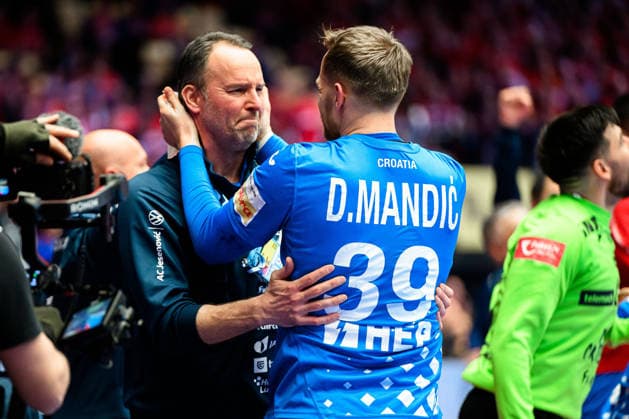 Herning Handball EM 2026 Match 3rd place Iceland Croatia Coach Dagur Sigurdsson Croatia , David Mandic Croatia Herning Jyske Bank Boxing Denmark