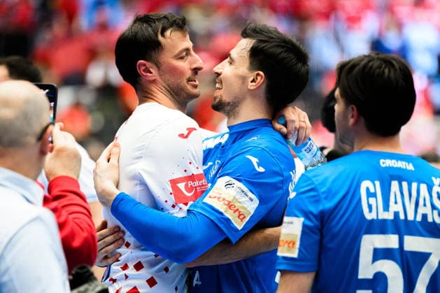 Herning Handball EM 2026 Match 3rd place Iceland Croatia Domagoj Duvnjak Croatia , Ivan Martinovic Croatia Herning Jyske Bank Boxen Denmark