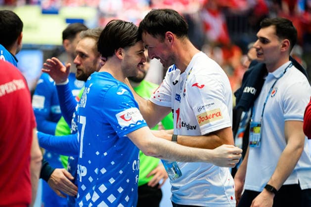 Herning Handball EM 2026 Match 3rd place Iceland Croatia Filip Glavas Croatia , Domagoj Duvnjak Croatia Herning Jyske Bank Boxen Denmark